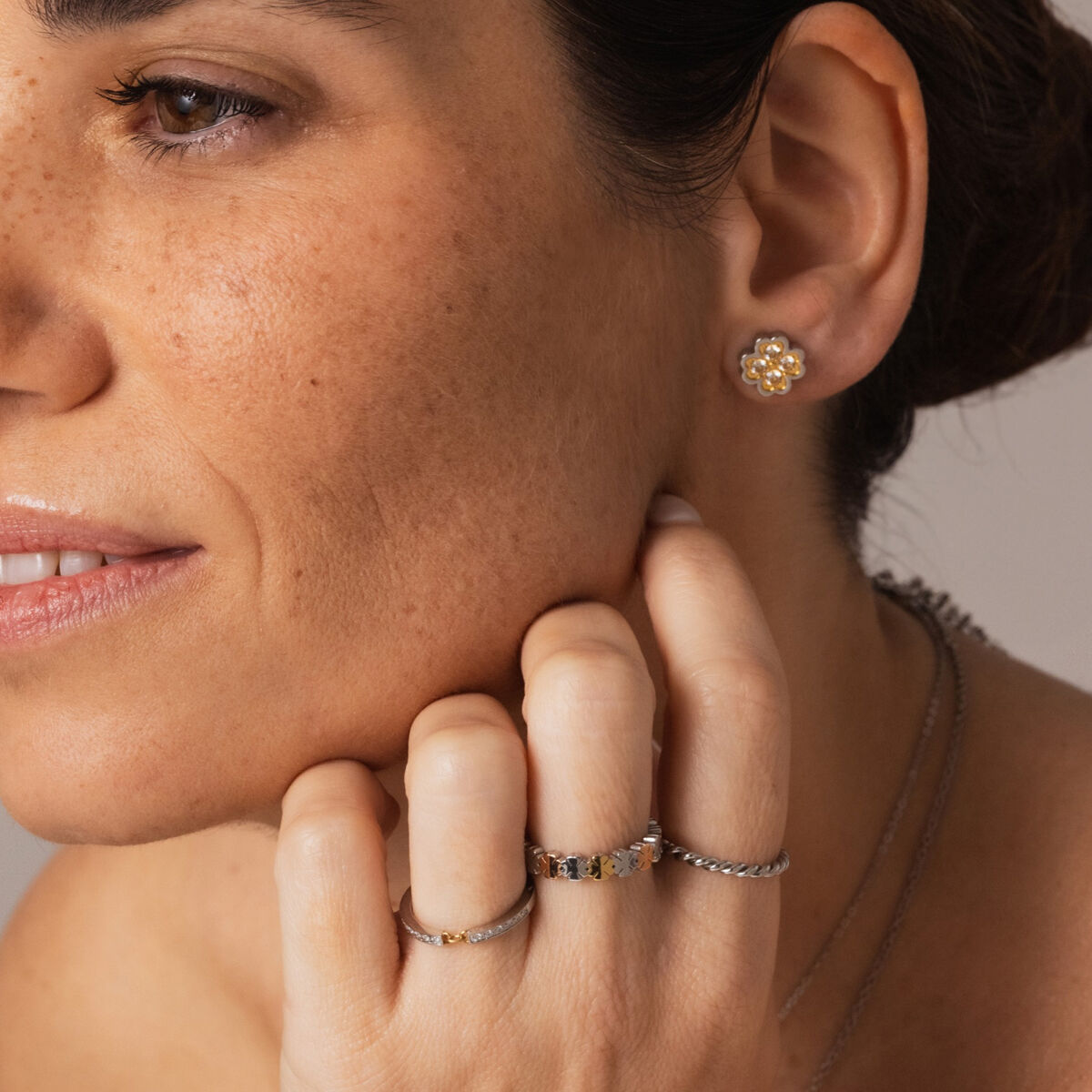Ladies' Earrings One Jewels OJLFE04SG Silver