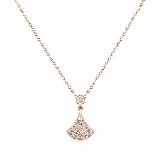 Celeste Fan Pendant Necklace